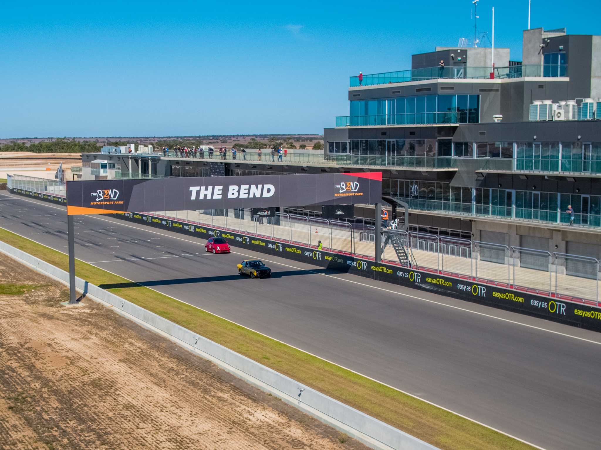 Fiat Nationals Tailem Bend Race track from the ground and above