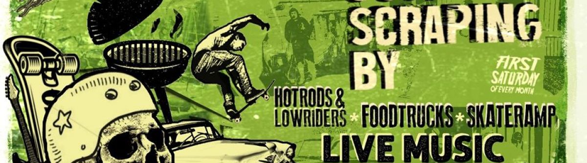 Just Scraping By: December - Hot Rods/Bands/ Skate (Qld) Cover Image