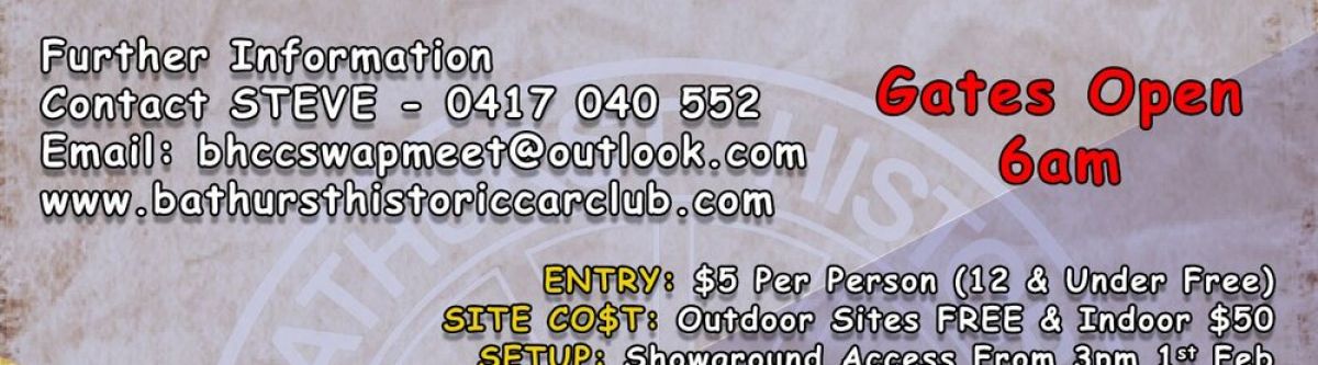 2020 Bathurst Swap Meet Sponsored By Bathurst Historic Car Club Cover Image