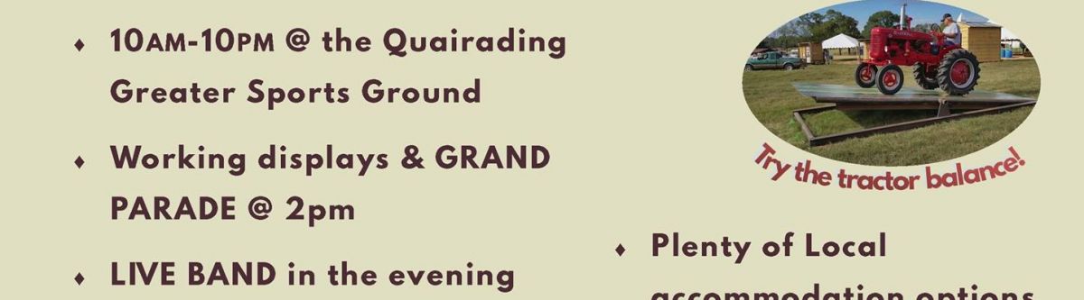 Quairading Machinery Rally Show (WA) Cover Image