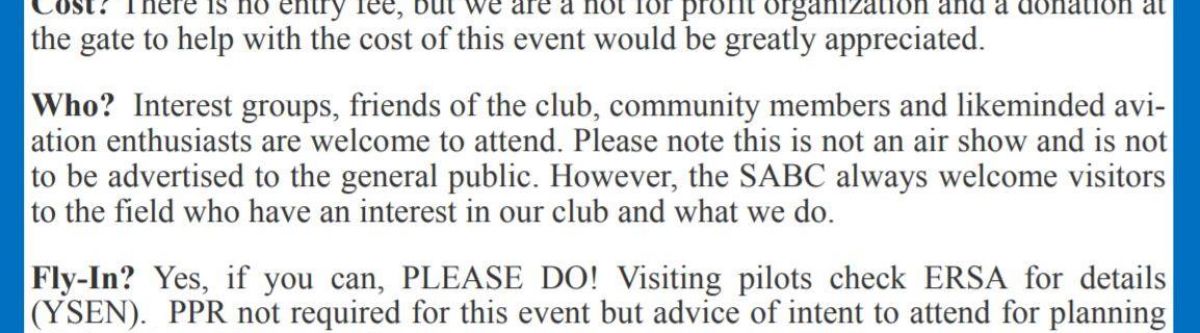 SABC Annual Fly In (WA) Cover Image