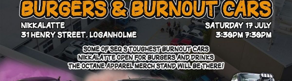 Burgers & Burnout Cars (Qld) Cover Image