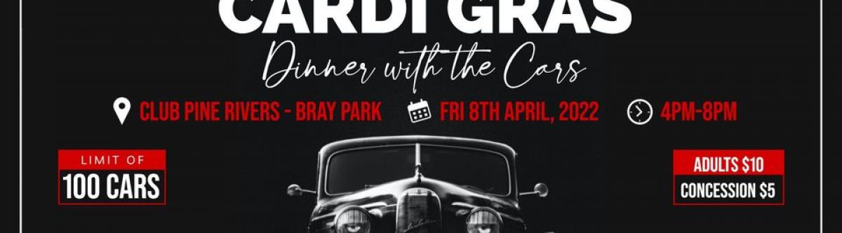 CLUB PINE RIVERS PRESENTS CARDI GRAS DINNER WITH THE CARS (CHRISTMAS IN JULY) Cover Image