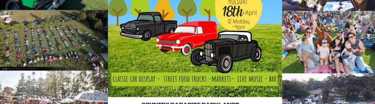 Gold Coast Hinterland Retro Picnic - Classic cars, live music, food trucks & bar LUNCH Cover Image
