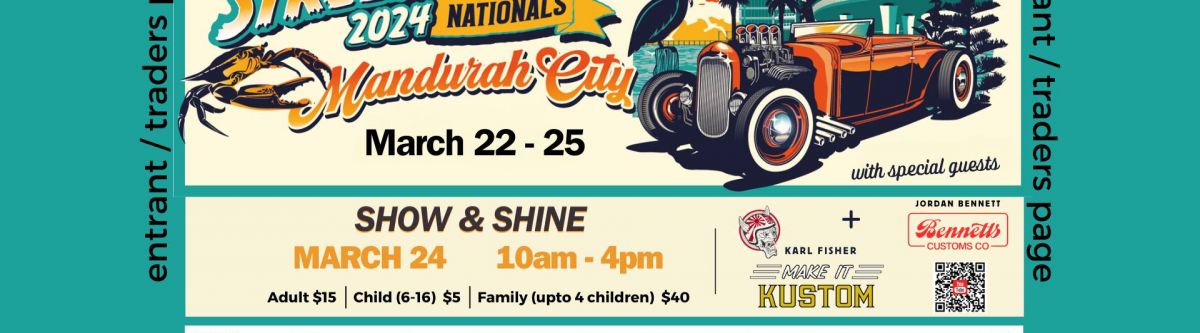 ENTRANT/TRADER PAGE 2024 Mandurah City Street Rod Nationals Cover Image