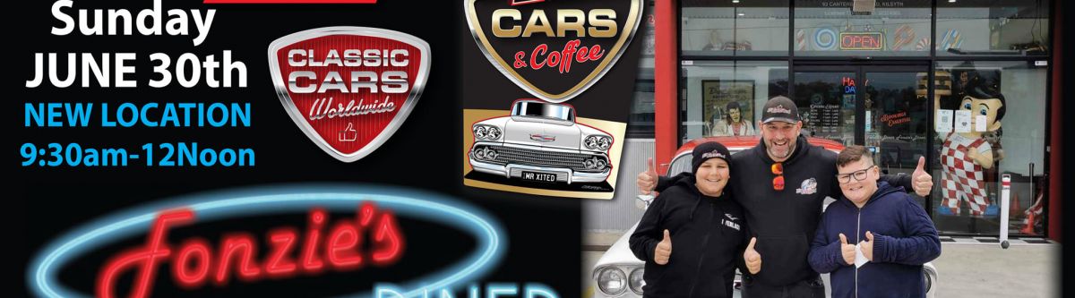 Mr Excited Cars & Coffee at the Fonzies Diner 30th June Cover Image