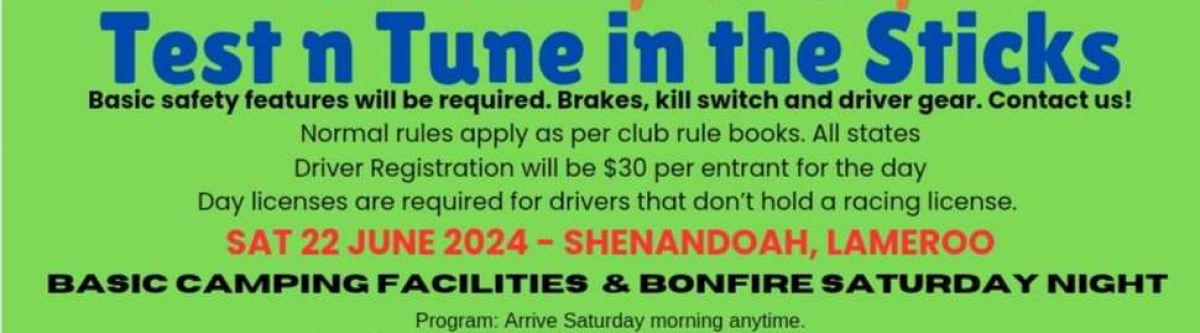 Test n Tune in the Sticks - Lameroo Cover Image