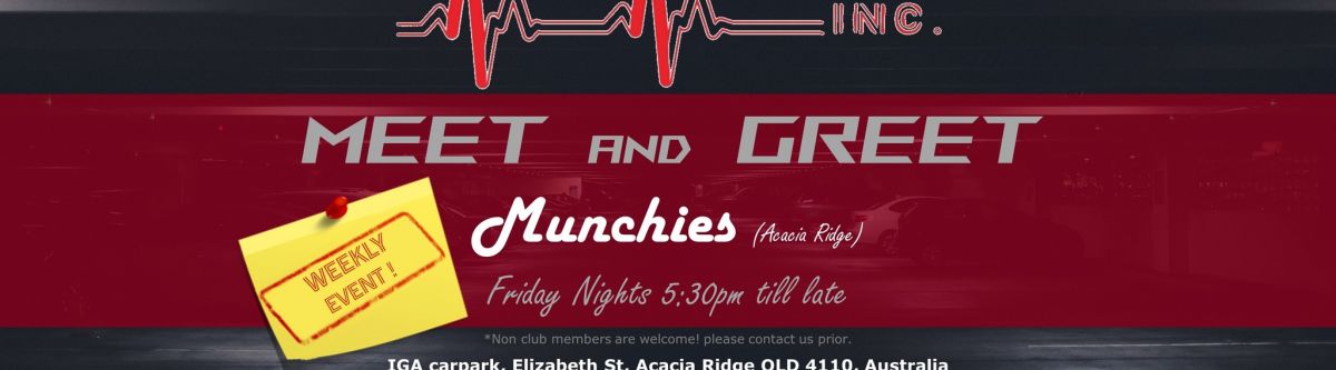 Friday Weekly - Meet & Greet (Munchies - Acacia Ridge) Cover Image