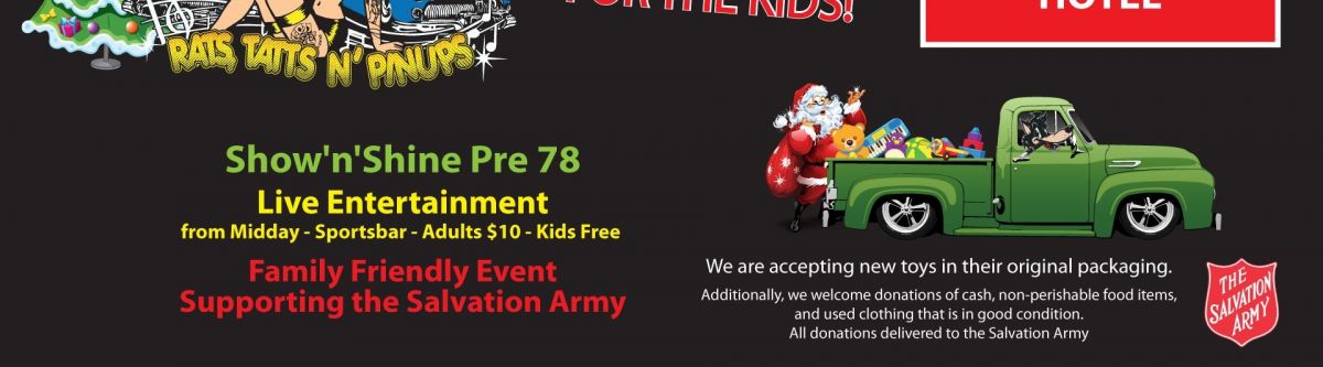 Hot Rod Social Christmas Toy Run Hosted by Sandownpark Hotel Cover Image